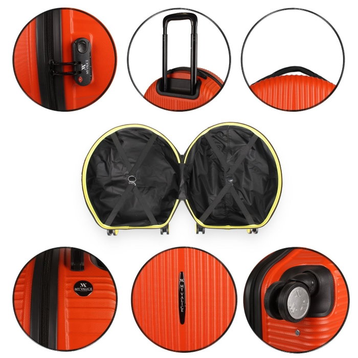 Zoozie Bags Maleta ABS Naranja